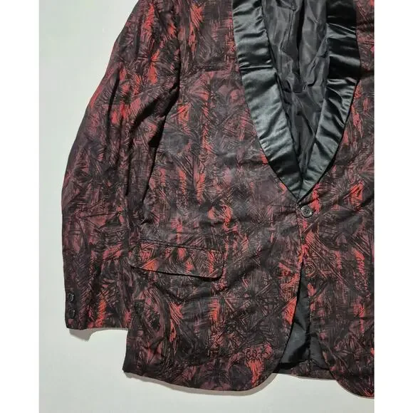 After Six Rudofker Vintage Red Tuxedo Blazer 40 Short